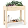 Sale Hævet Havebed, 81x37x77 cm, Naturlig Plantningsbænke