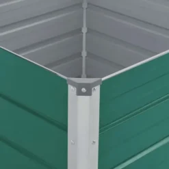 Plantningsbænke^Hævet havekasse i galvaniseret stål - Holdbar og stabil | Farve: Grøn | Størrelse: 100x100x77 cm