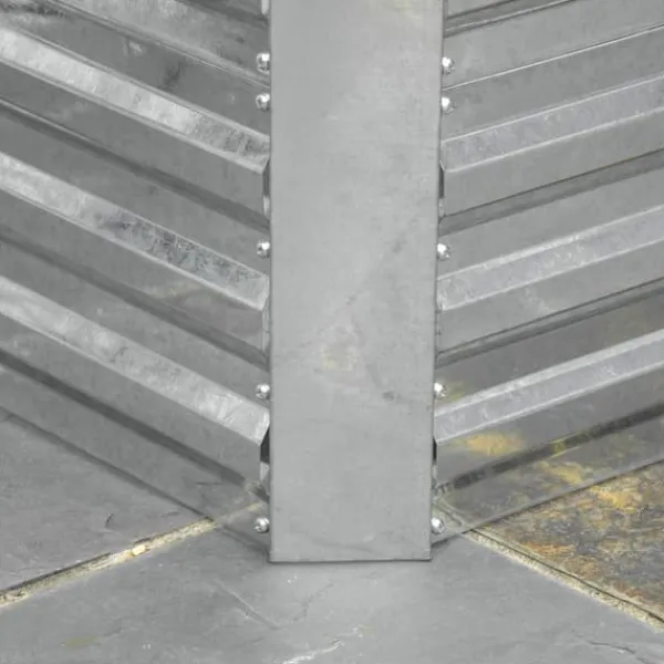 Discount Hævet højbede, 180x90x59 cm, Sølv Plantningsbænke