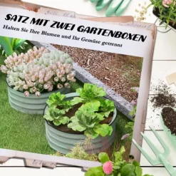Plantningsbænke^Hævet plantebed, 60x30 cm, grøn