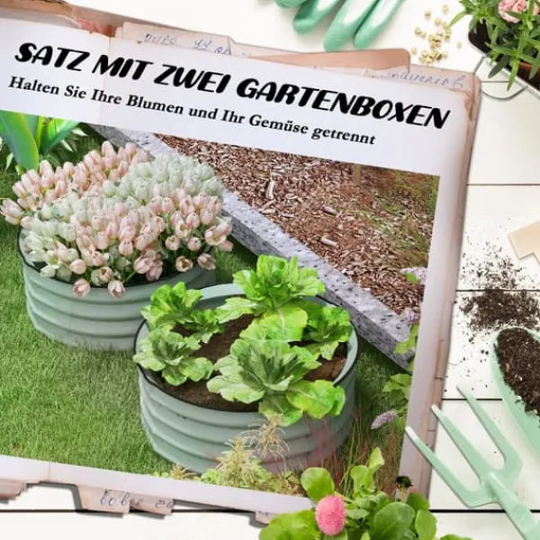 Plantningsbænke^Hævet plantebed, 60x30 cm, grøn