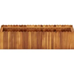 Plantningsbænke^Hævet plantekasse - Massivt akacietræ | Størrelse: 100x30x25 cm