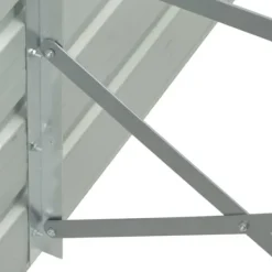 New Hævet plantekasse 100 x 100 x 77 cm - Galvaniseret stål | Farve: Brun Krukker & Plantebeholdere