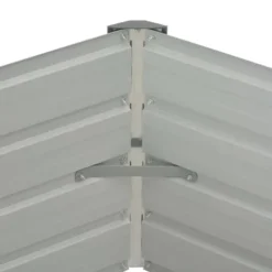 Outlet Hævet plantekasse i galvaniseret stål - Højbed | Størrelse: 129x129x46 cm | Farve: Grøn Krukker & Plantebeholdere