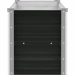Discount Hævet plantekasse i galvaniseret stål - Dybde 160x40x45 cm | Farve: Antracitgrå Plantningsbænke