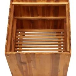 Clearance Hævet plantekasse i massivt akacietræ - Højbed til have | Størrelse: 50x50x50 cm Krukker & Plantebeholdere