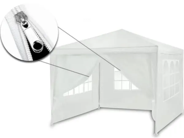 Best Hvid havepavillon 3x3m 4936 Telte & Lysthuse