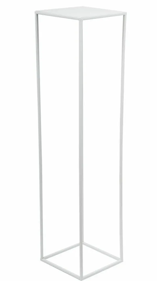Plantestativer^Hvid moderne stående blomsterstand 100 cm
