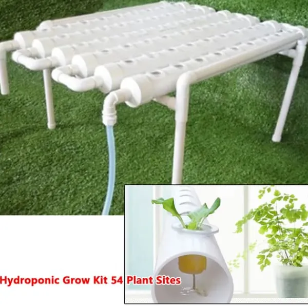 Best Hydroponisk dyrkningssæt - 1-lags system - 36 plantehuller - Huldiameter 3,2 cm - PVC-U - Vandsparende - Lavendel Kit Til Plante- & Urtedyrkning