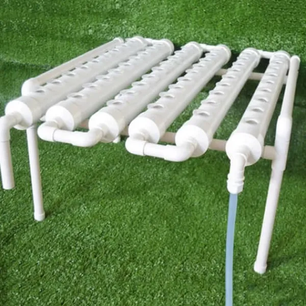 Kit Til Plante- & Urtedyrkning^Hydroponisk dyrkningssæt - 1-lagssystem - 54 huller - PVC-U - Huldiameter 3,2 cm - 4/6 rør - Lilla