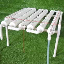 Kit Til Plante- & Urtedyrkning^Hydroponisk dyrkningssæt - 1-lagssystem - 54 huller - PVC-U - Huldiameter 3,2 cm - 4/6 rør - Lilla