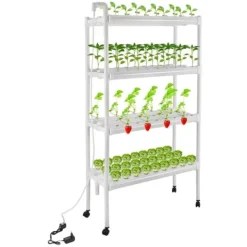 New Hydroponisk dyrkningssæt - Hydroponisk dyrkningssystem - Med dyrkningskurve - Til hjem, have, kontor Kit Til Plante- & Urtedyrkning