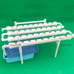 Discount Hydroponisk Grow Kit, 36/54 Plantesites, Pladsbesparende Design,1 Lag 36 Huller Kit Til Plante- & Urtedyrkning