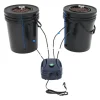 Outlet Hydroponisk System, 5-Gallon Kapacitet, Inkluderer Luftpumpe,sort Kit Til Plante- & Urtedyrkning