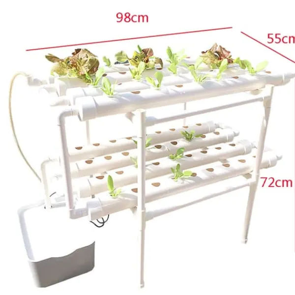 Kit Til Plante- & Urtedyrkning^Hydroponisk Vækstsæt, Lagdelt Design, Automatisk Vandingssystem,72 Hul