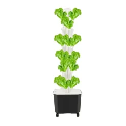 Discount Hydroponisk Vækstsysteem, Vertikalt Design, 50 Plantningshuller,HVID Kit Til Plante- & Urtedyrkning