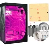 Discount Hydroponisk Vækstsysten, Fuldspektret LED-lys, Komplet Væksttelt Kits,120x120x200 sæt, Pakke C Kit Til Plante- & Urtedyrkning
