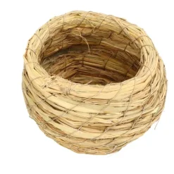 Til Fugle & Småvildt^Hyggeligt håndflettet fuglehus til parakitter, undulater, papegøjer, finker og spurve