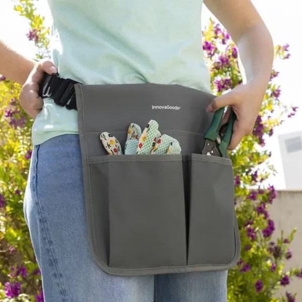 Støtte Med Hjul, Sæder & Knæbeskyttelse Til Havepleje^3-i-1 Folding Garden Seat med taske til Værktøj Situl InnovaGoods