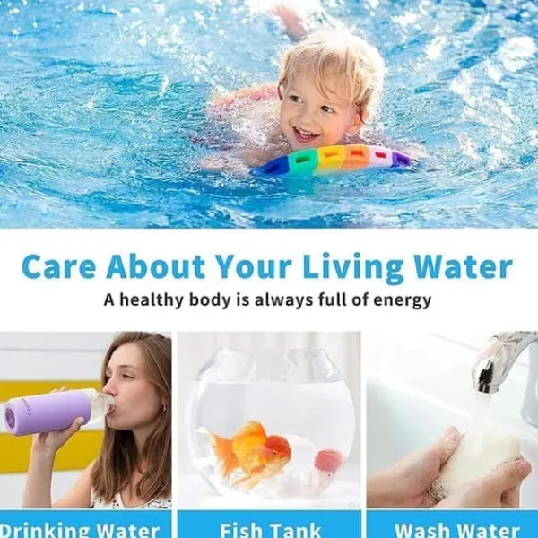 Hot 6-i-1 Pool & Spa Teststrimler, Vandtester 50-Pak - pH, Klor, Alkalinitet, Cyanursyre, Hårdhed Pool- & Spatilbehør