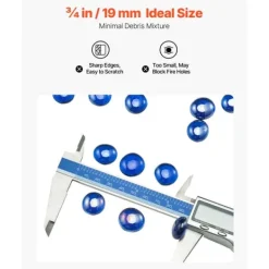 Tilbehør Til Brændeovne & Pejse^Ildglas 20 LBS, 3/4 tommer pejsglassten, til bålplads, koboltblå farve
