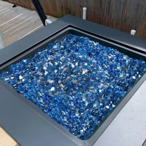 Tilbehør Til Brændeovne & Pejse^Ildglas, 12,7 mm, Pacific Blue, Hærdet glas