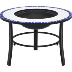 Best Ildsteder - Living bålfad mosaik 68 cm keramik blå og hvid Pejse