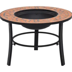 Online Ildsteder - Living bålfad mosaik 68 cm keramik terracottafarvet Pejse