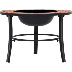 Online Ildsteder - Living bålfad mosaik 68 cm keramik terracottafarvet Pejse