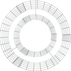 Pejse^Ildsteder - Living gabion-bålkurv Ø 50 cm galvaniseret jern