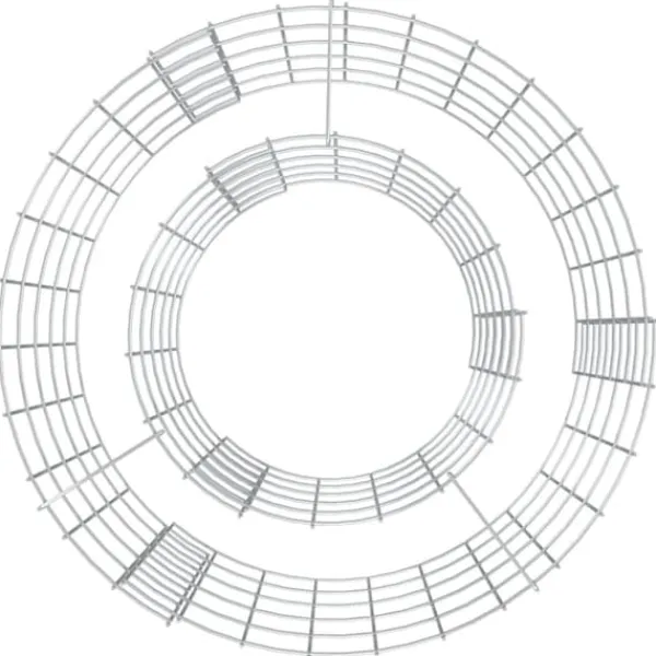 Pejse^Ildsteder - Living gabion-bålkurv Ø 50 cm galvaniseret jern