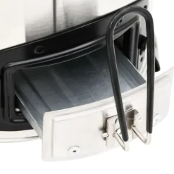 Brændeovne^Ildsteder - Living grydekomfur m. USB-ventilator 35,5x26x28 cm rustfrit stål sølv