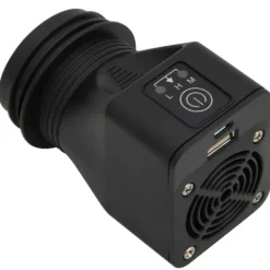 Brændeovne^Ildsteder - Living grydekomfur m. USB-ventilator 35,5x26x28 cm rustfrit stål sølv