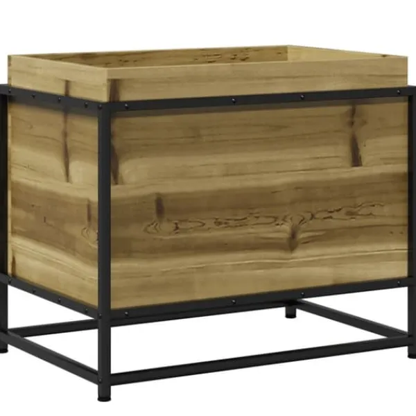 Imprægneret fyrretræ plantekasse 60x40x50 cm - Robust og dekorativ | Størrelse: 60x40x50 cm Krukker & Plantebeholdere