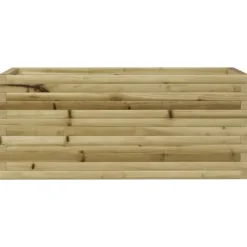 Plantningsbænke^Imprægneret plantekasse i fyrretræ - 110x40x45,5 cm | Farve: Natur | Størrelse: 110x40x45,5 cm