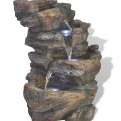 Springvand & Damme^Indendørs fontæne med LED-lys polyresin - Fontæne - Fontæner - Home & Living