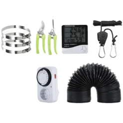 Best Indendørs Plantevækst Termometer, Hygrometer, Timer,1 sæt Kit Til Plante- & Urtedyrkning