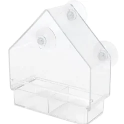 Best Indendørs Udendørs Hængende Fuglefoderautomat PS Transparent Fuglefoderværktøj til Fodring af Små Fugle Til Fugle & Småvildt