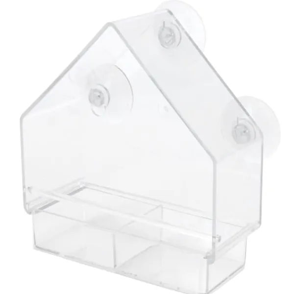 Best Indendørs Udendørs Hængende Fuglefoderautomat PS Transparent Fuglefoderværktøj til Fodring af Små Fugle Til Fugle & Småvildt