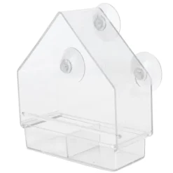 Best Indendørs Udendørs Hængende Fuglefoderautomat PS Transparent Fuglefoderværktøj til Fodring af Små Fugle Til Fugle & Småvildt