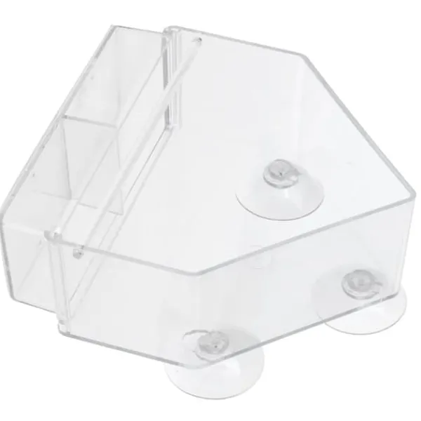 Best Indendørs Udendørs Hængende Fuglefoderautomat PS Transparent Fuglefoderværktøj til Fodring af Små Fugle Til Fugle & Småvildt