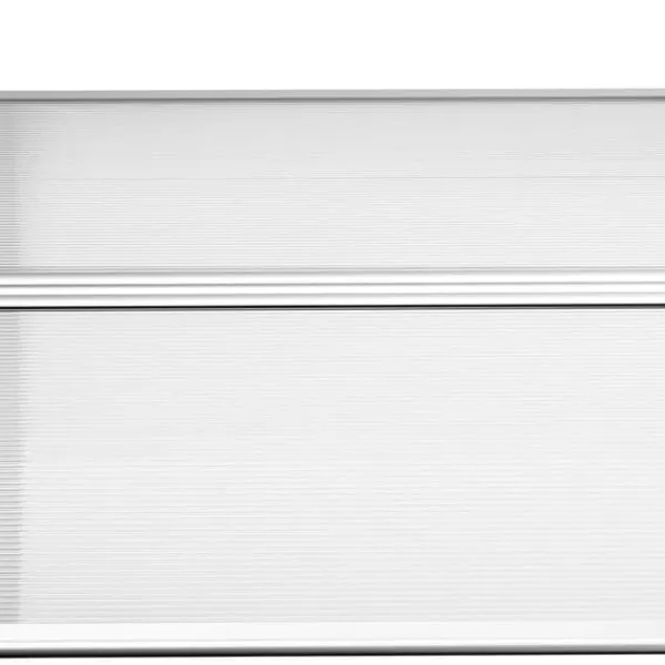 Telte & Lysthuse^Indgangsoverdækning 89×122 cm – polycarbonat buet tag, UV-beskyttelse, hvid