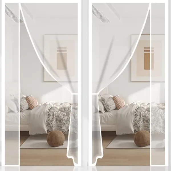 Insektmiddel & Dyreafvisende Middel^INF Glasfiber magnetisk skærmdørgardin