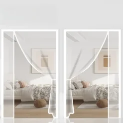 Insektmiddel & Dyreafvisende Middel^INF Glasfiber magnetisk skærmdørgardin