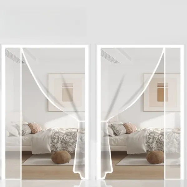 Insektmiddel & Dyreafvisende Middel^INF Glasfiber magnetisk skærmdørgardin