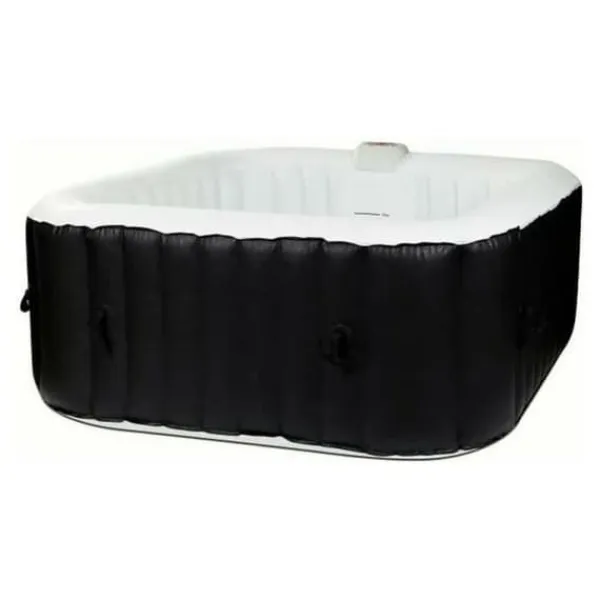 Spa & Udendørsbad^Inflatable Spa Sunspa Firkantet Sort 4 personer (155 x 155 x 65 cm)
