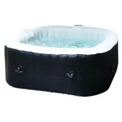 Spa & Udendørsbad^Inflatable Spa Sunspa Firkantet Sort 4 personer (155 x 155 x 65 cm)