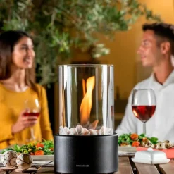 Hot Innovagoods Bioethanol Bordpejs Heatfir Transparent Pejse