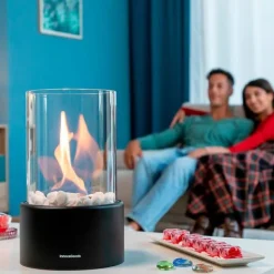 Hot Innovagoods Bioethanol Bordpejs Heatfir Transparent Pejse