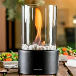 Hot Innovagoods Bioethanol Bordpejs Heatfir Transparent Pejse